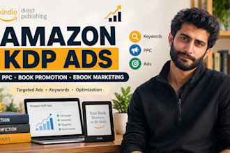 setup amazon kdp ppc ads campaign kindle book marketing promotion