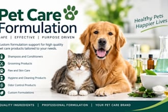 develop custom pet care and supplement formulations
