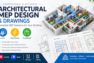 design architectural mep drawings for your building