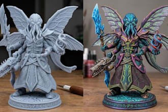 3d print and hand paint your custom hero forge miniatures