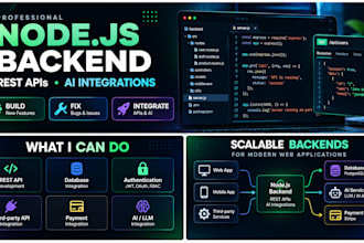 build nodejs backends rest apis and ai integrations