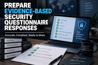 prepare evidence based security questionnaire responses
