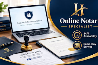 notarize usps form 1583 for virtual mailbox and eligible documents online