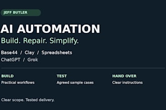 build or fix ai automations with base44 clay and spreadsheets