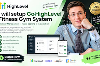 setup go high level fitness gym highlevel member ghl class booking system