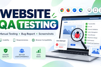 manually test your website and report bugs