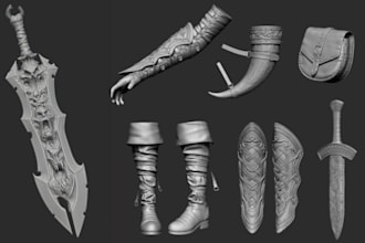design 3d model character or logo for 3d print stl 3mf