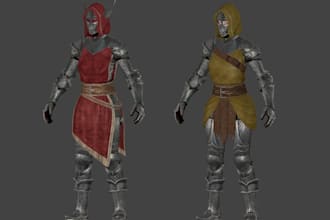 make custom skyrim se ae mods, fallout 4, ffxiv and bg3 armor and weapon mods