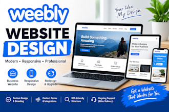 design or redesign weebly website, weebly seo, migrate or fix weebly website