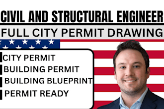 city permit drawing set as civil and structural engineering in texas and ca