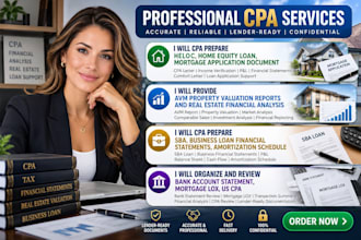 cpa prepare heloc, home equity loan, mortgage application document
