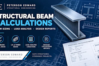 provide structural beam calculations, beam sizing, foundation, load analysis