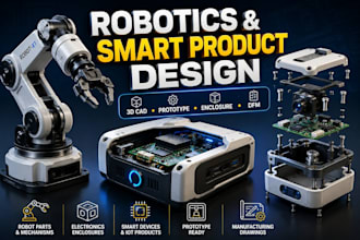 design robotics, smart products, electronics enclosures and prototypes