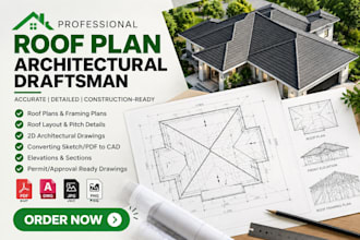 design professional roof plans truss layout and cad drawings