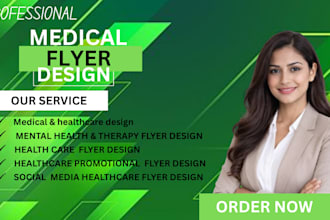 design a professional medical healthcare and mental health flyer