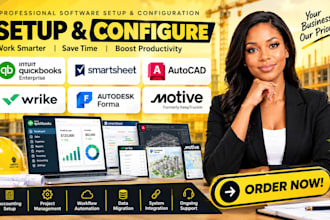 setup quickbooks enterprise smartsheet autocad wrike autodesk forma motive