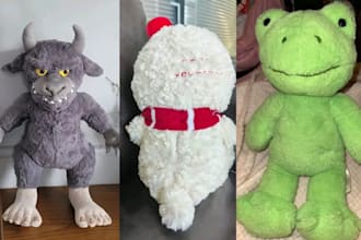 create custom handmade gift plush toy stuffed animal personalised kawaii crochet