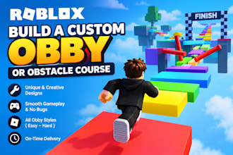 build a custom roblox obby or obstacle course