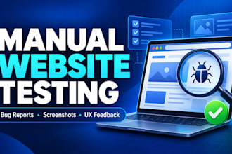 manually test your website or web application