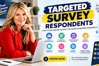 recruit targeted survey respondents for online survey or questionnaire research