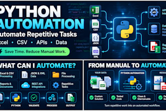 automate excel CSV and repetitive tasks using python