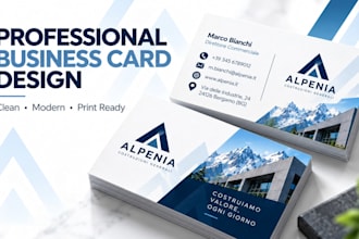 design a professional business card for your company