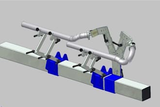 design custom welding fixtures, jigs, manufacturing tooling in cad