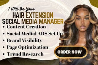 grow your hair extension hair salon business with expert social media management