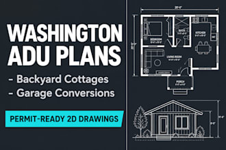 design washington adu and backyard cottage architectural drawing