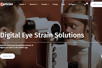 build wix tele optometry website wix pediatric eye exams myopia management site