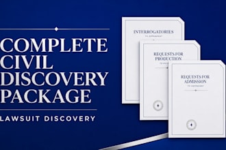 create a complete civil discovery package for your lawsuit