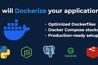 containerize your application using docker