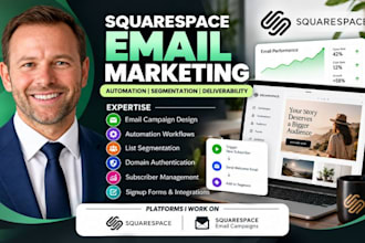design squarespace email campaign automation list segmentation