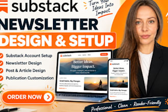 setup substack account design substack newsletter substack post design substack