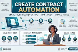 build contract automation ai contract intake triage exception routing workflow
