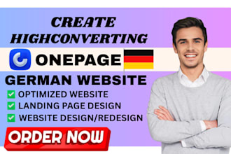 build onepage io website design onepage io landing page german website expert