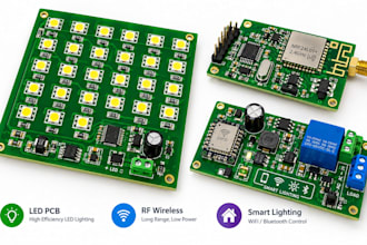 design led pcb, rf wireless and smart lighting circuit boards