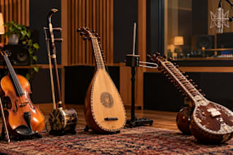 record authentic fiddle, sitar, lute, theremin and erhu for your music