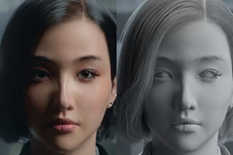 3d metahuman face rigging 3d unreal engine game, xgen, game character rig