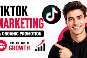 do tiktok marketing and organic promotion for follower growth
