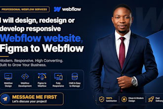 design redesign develop responsive webflow website figma to webflow