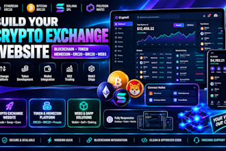 build crypto exchange website blockchain token memecoin erc20 brc20 web3