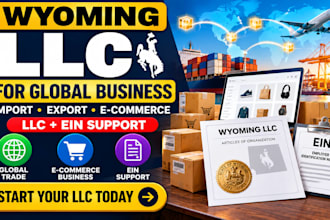 form wyoming llc for import export and ecommerce business with ein