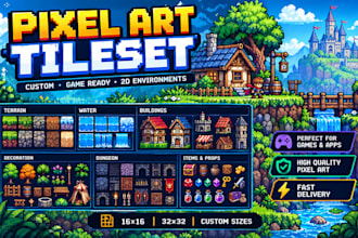 create a custom pixel art tileset for your game