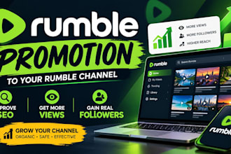 promote your rumble channel with SEO organic marketing