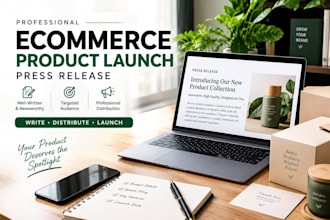 write and distribute an ecommerce product launch press release