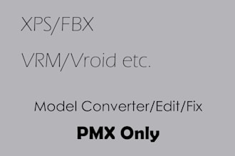 make mmd model rigged,physical,blendshape