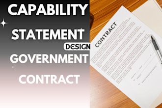 create a professional capability statement for your business