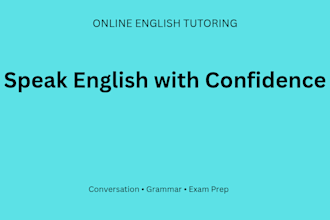 be your online english tutor for conversation and grammar