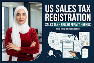 register US sales tax, seller permit, nexus and state tax compliance